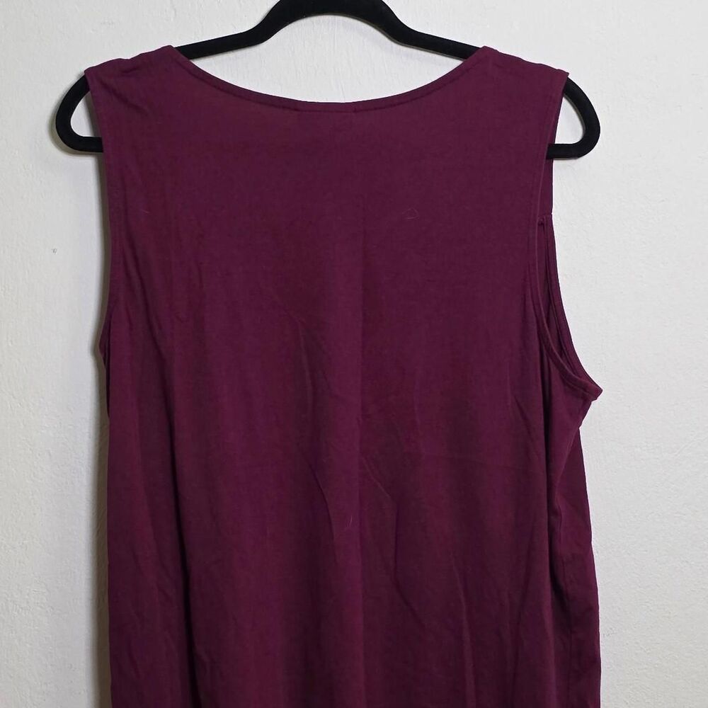 J-jill Women's Purple and Burgundy Blouse - Picture 3 of 3
